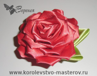 Мастер-класс: Роза из атласной ленты