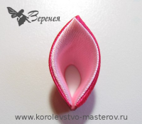 Канзаши: двойной острый лепесток