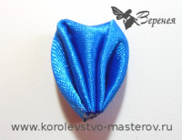 Канзаши: лепесток "зубчиками"