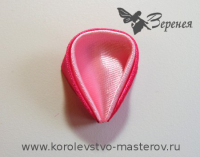 Канзаши: двойной круглый лепесток