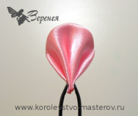 Канзаши: круглый лепесток. Вариант 4