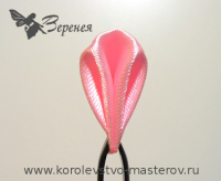 Канзаши: овальный лепесток. Вариант 1