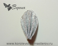 Канзаши: овальный лепесток. Вариант 2