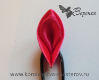 Канзаши: острый лепесток. Вариант 4