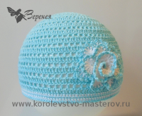 Летняя шапочка крючком для девочки