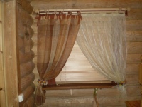 Шторы в проходной зоне "Кантри".