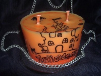 Эксклюзивные свечи в технике декупаж.