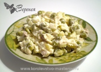 Салат "Оливье" с курицей