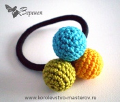 Резинка для волос "В ожидании чуда" - сделать своими руками