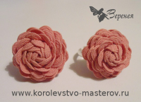 Мастер-класс: Роза из тесьмы
